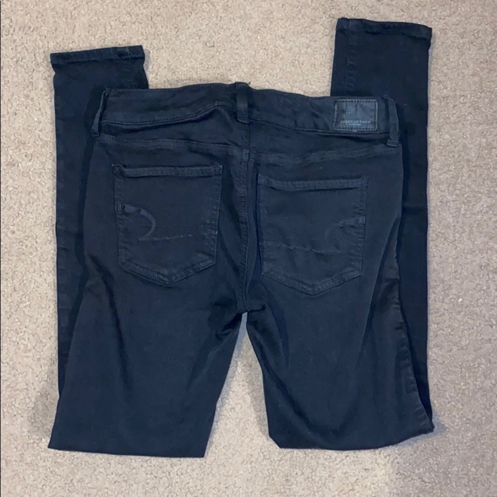 American Eagle | Black Ripped Jegging